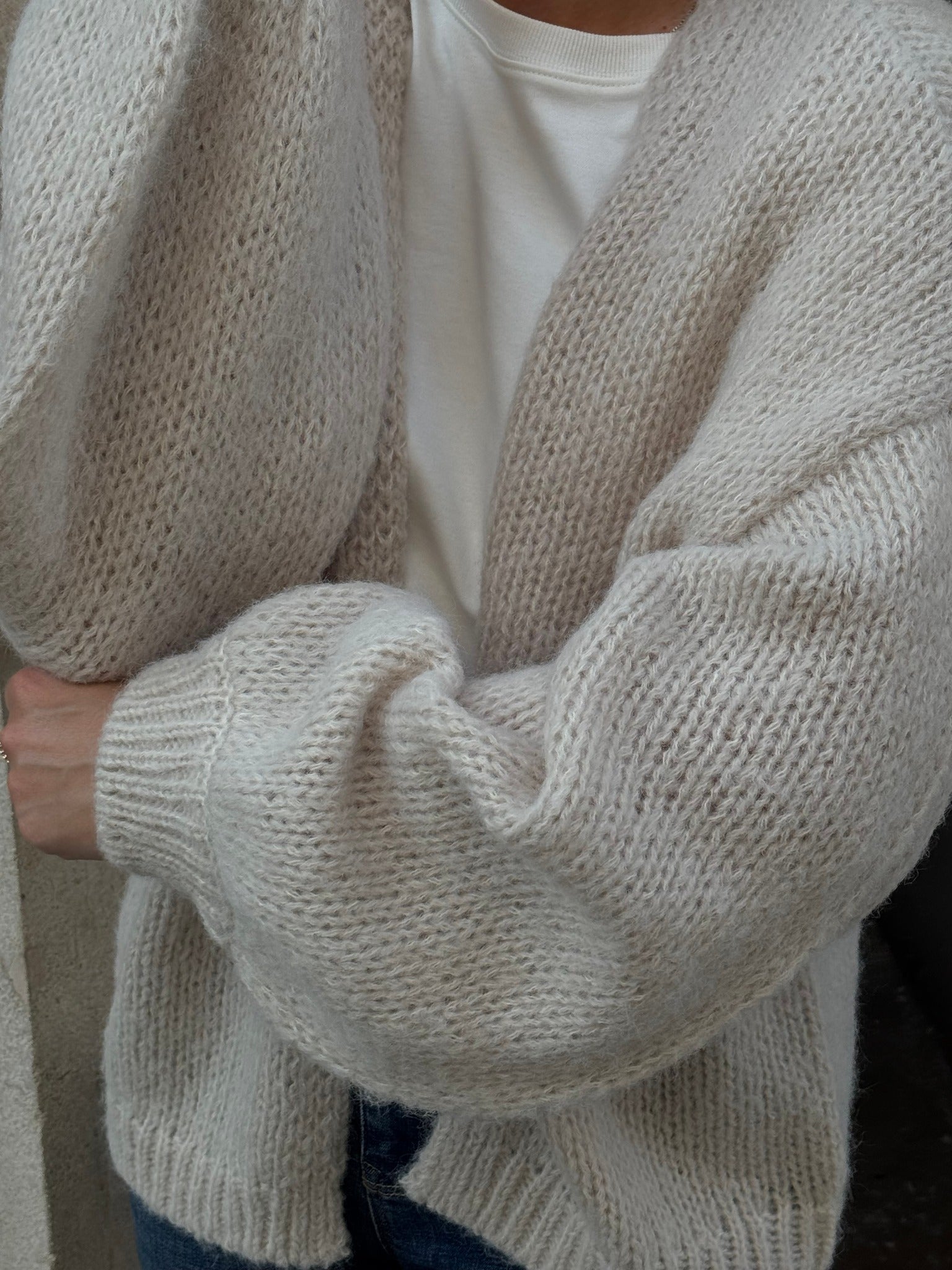 VMMAYBE Knit Cardigan - Oatmeal
